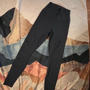 Alo warrior leggings like new size small blue
